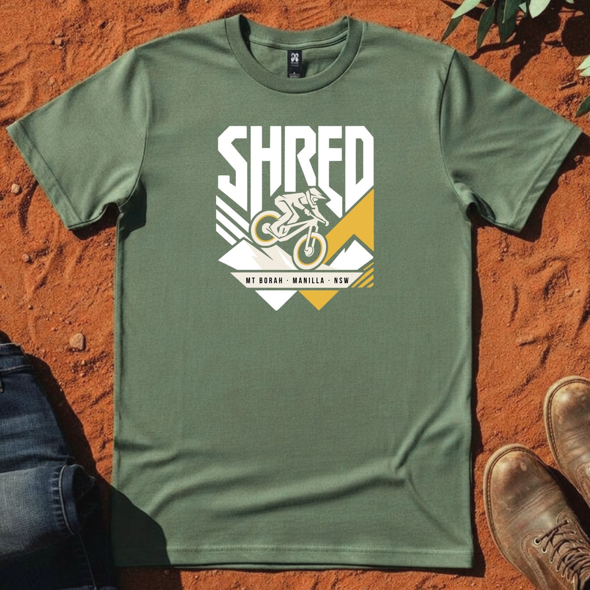 SHRED Front Tee Cypress - Namoi Range