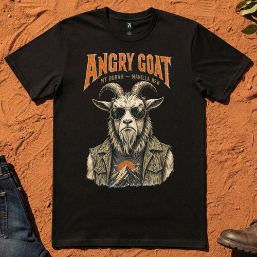 Angry Goat Tee in Black — Namoi Range