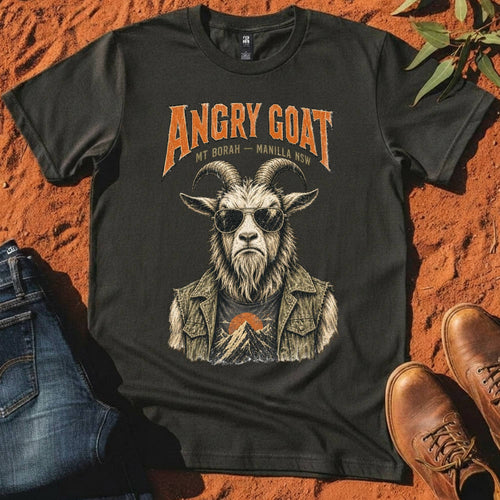 Angry Goat Tee in Coal — Namoi Range