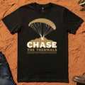 Chase the Thermals Tee in Black — Mt Borah Namoi Range