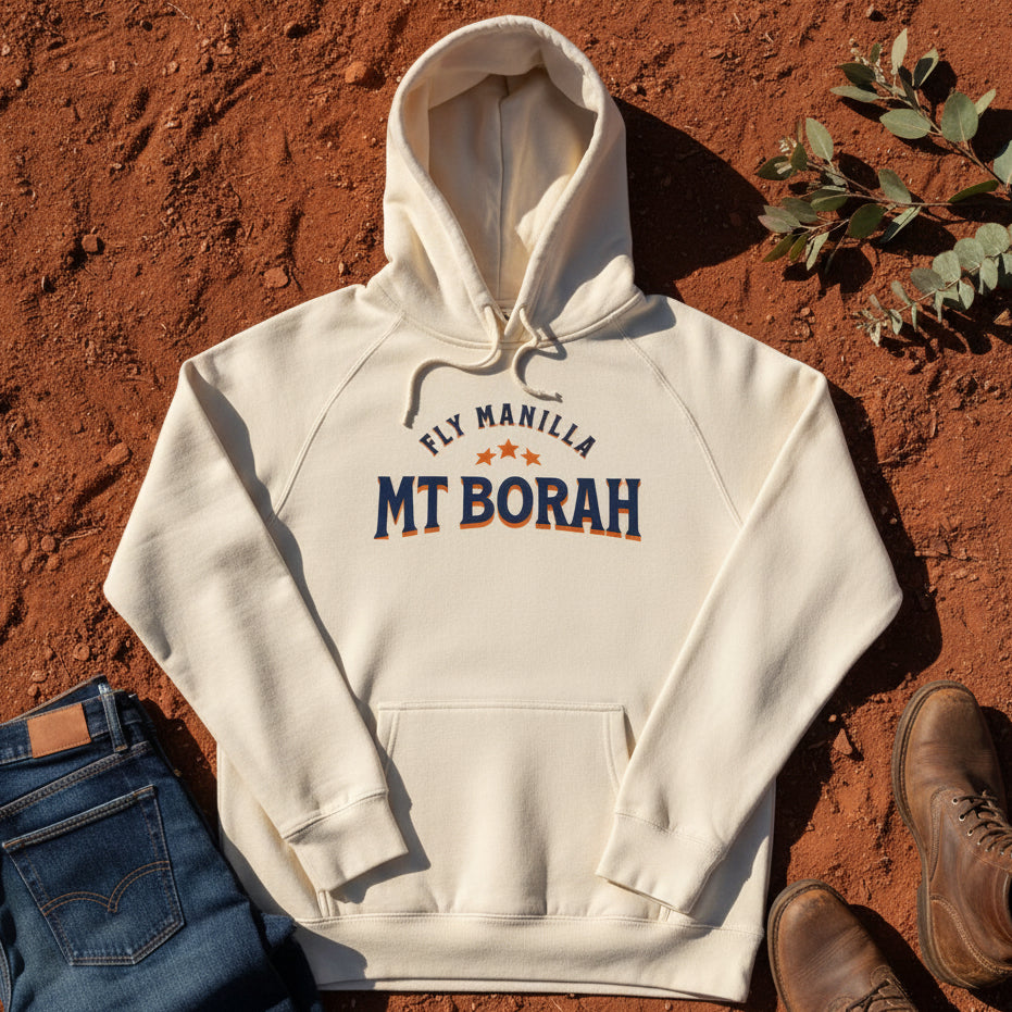 Fly Manilla MT Borah Hoodie in Ecru — Namoi Range