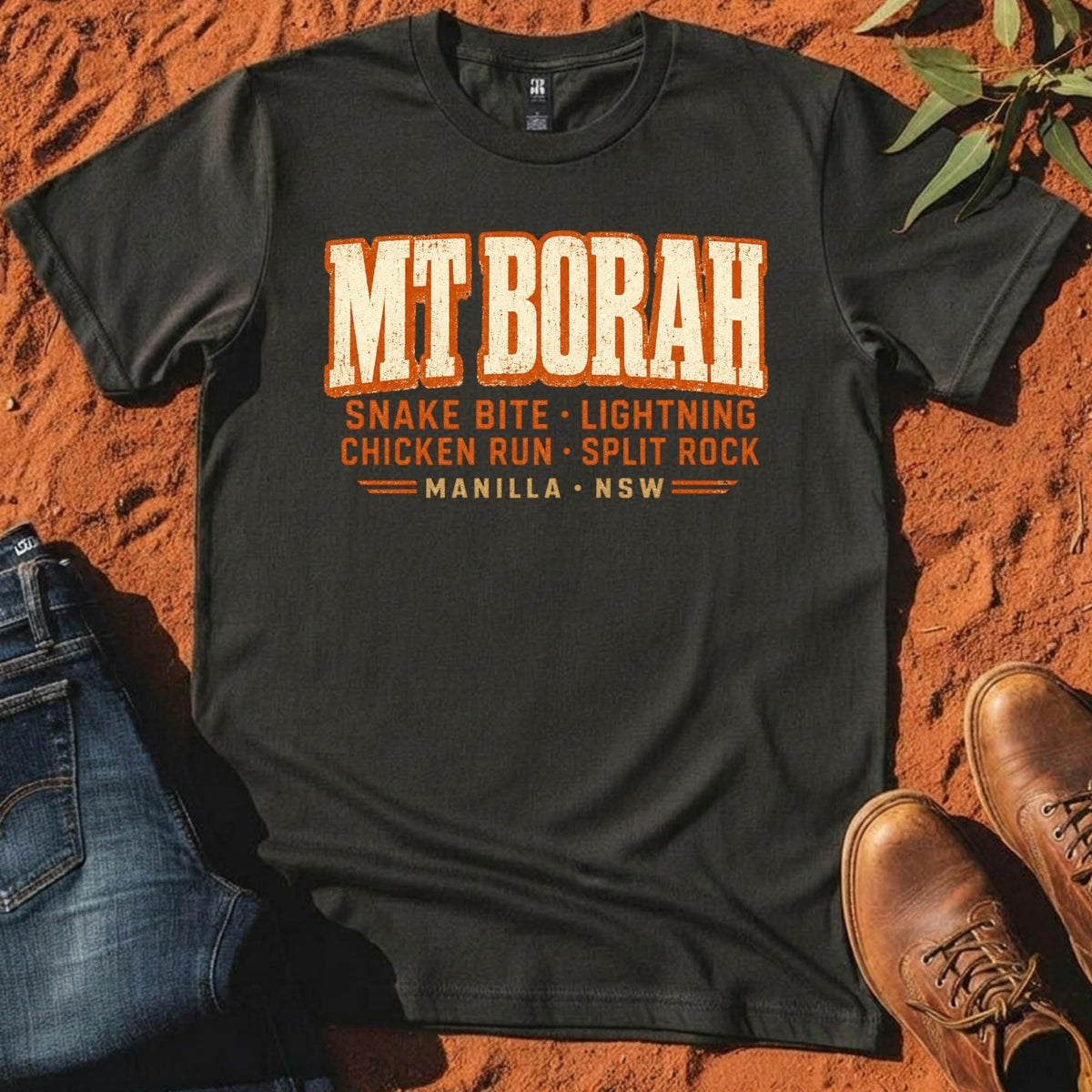 Mt Borah Trails Tee in Coal — Namoi Range