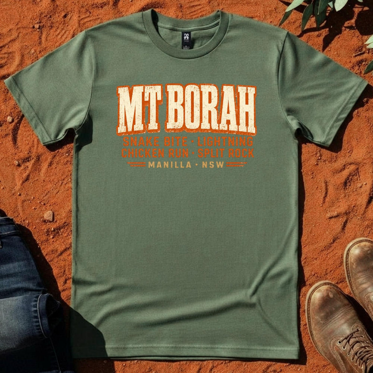 Mt Borah Trails Tee in Cypress — Namoi Range