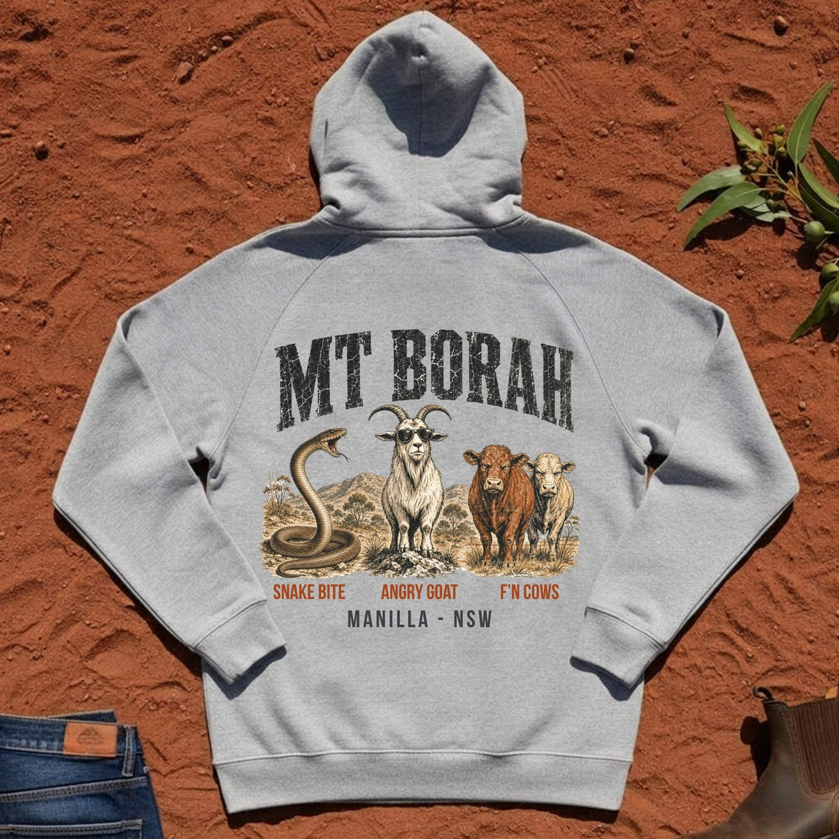 Mt Borah Trifecta Hoodie in Grey Marle — Namoi Range