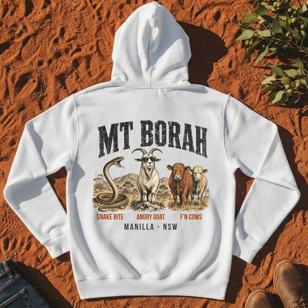 Mt Borah Trifecta Hoodie in White — Namoi Range