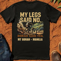 My Legs Said No Tee in Black — Mt Borah — Namoi Range