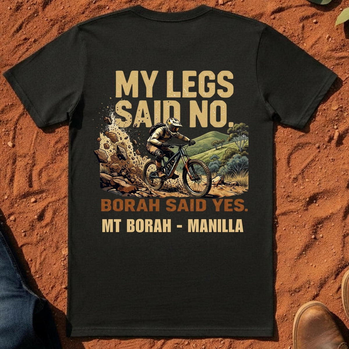 My Legs Said No Tee in Coal — Mt Borah — Namoi Range
