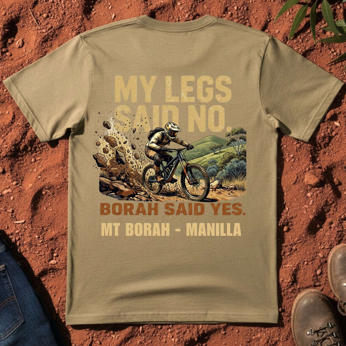 My Legs Said No Tee in Sand — Mt Borah — Namoi Range