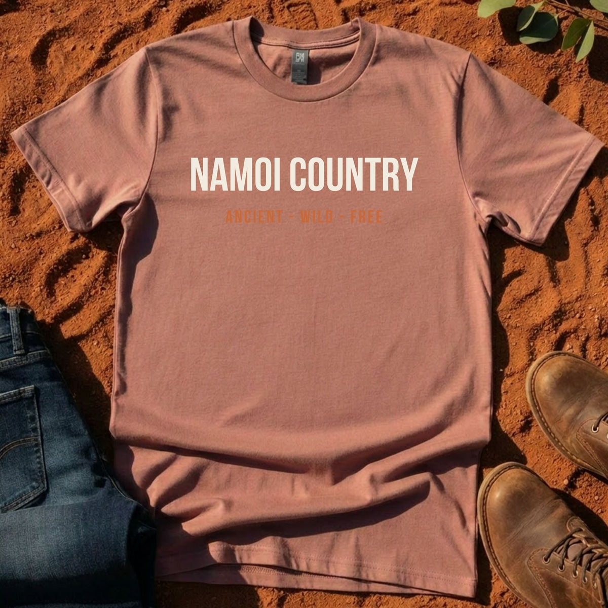 Namoi Country Ancient Wild Free Tee in Hazy Pink — Namoi Range