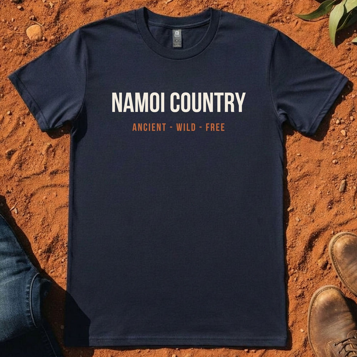 Namoi Country Ancient Wild Free Tee in Midnight Blue — Namoi Range