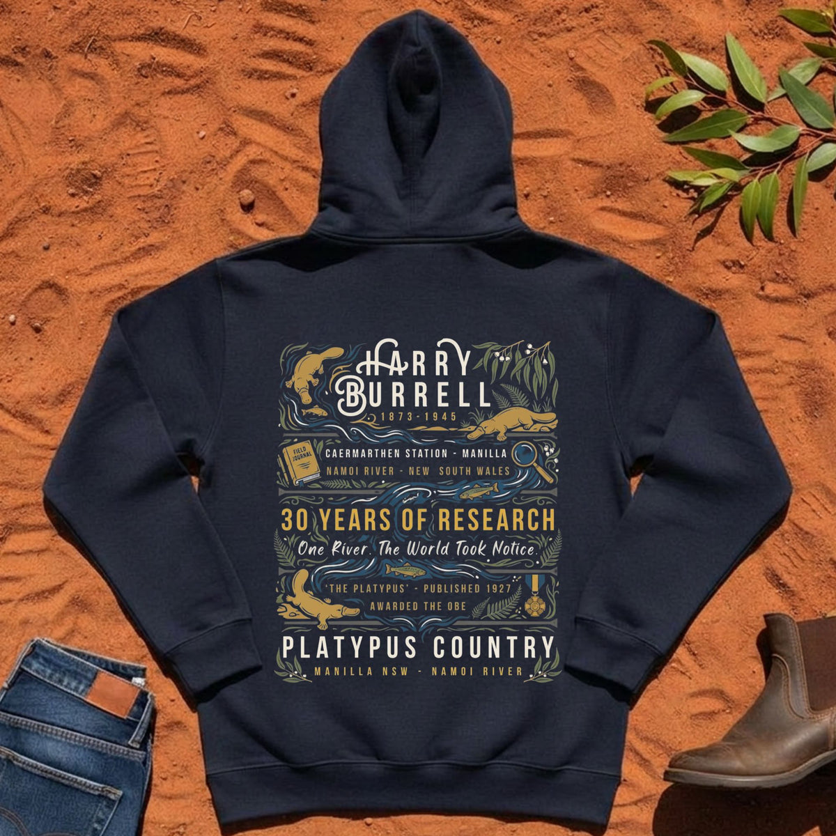 Namoi Country Harry Burrell Hoodie in Navy — Namoi Range