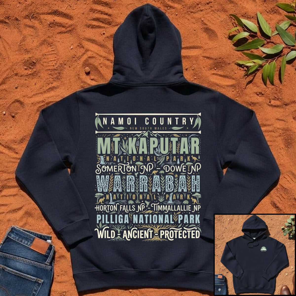 Namoi Country National Parks Hoodie in Navy — Namoi Range