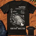 Platypus Country Anatomy Tee in Black — Namoi Range