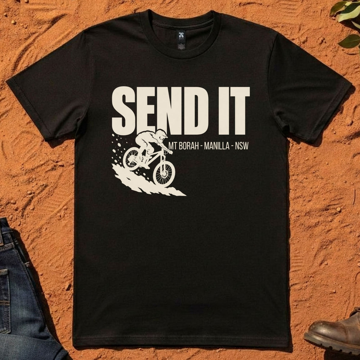 Send It Tee in Black — Namoi Range