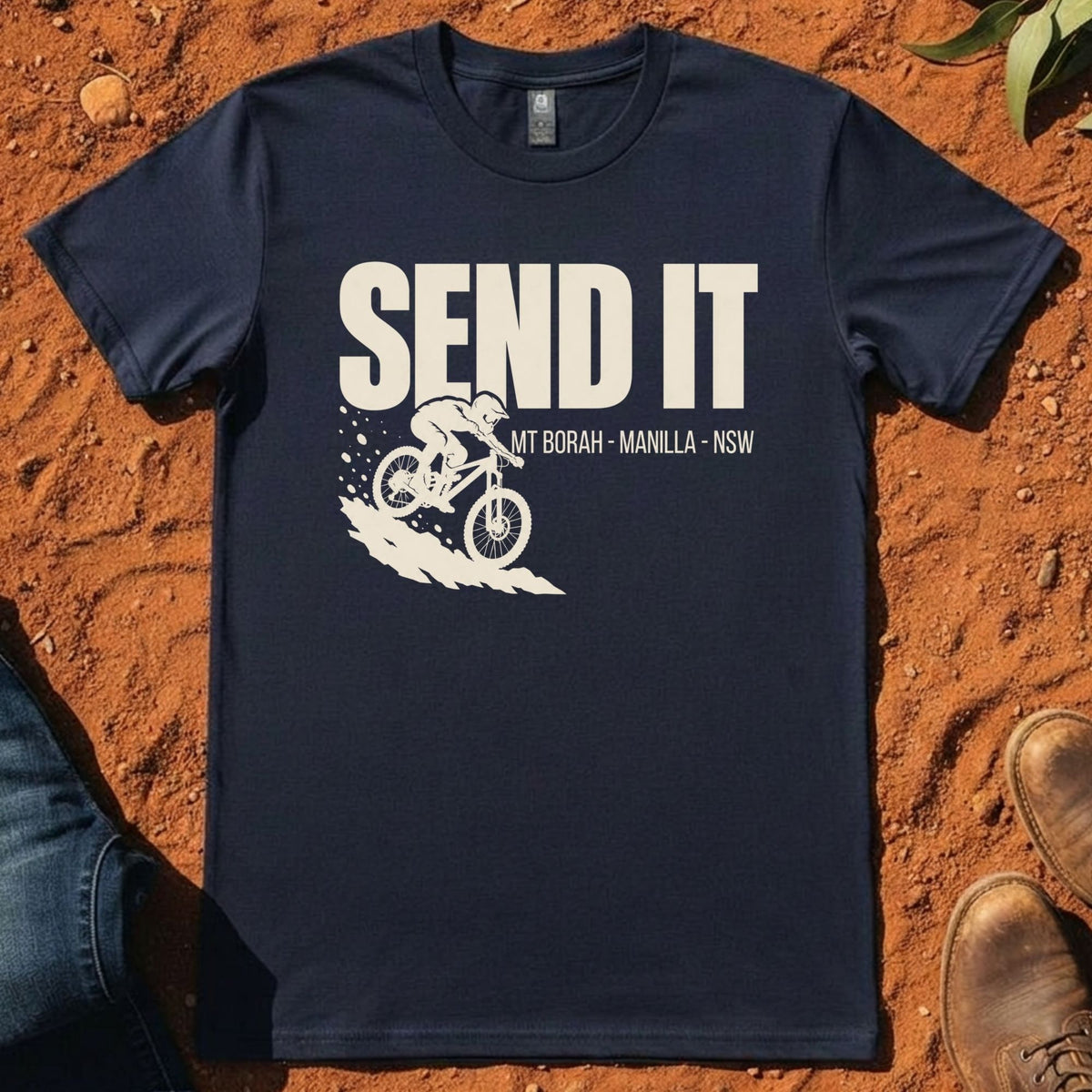 Send It Tee in Midnight Blue — Namoi Range