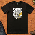 SHRED Badge Tee in Black — Namoi Range