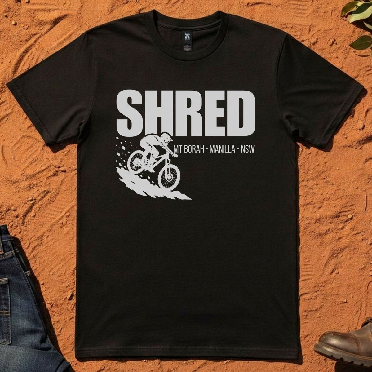 SHRED Tee in Black — Namoi Range
