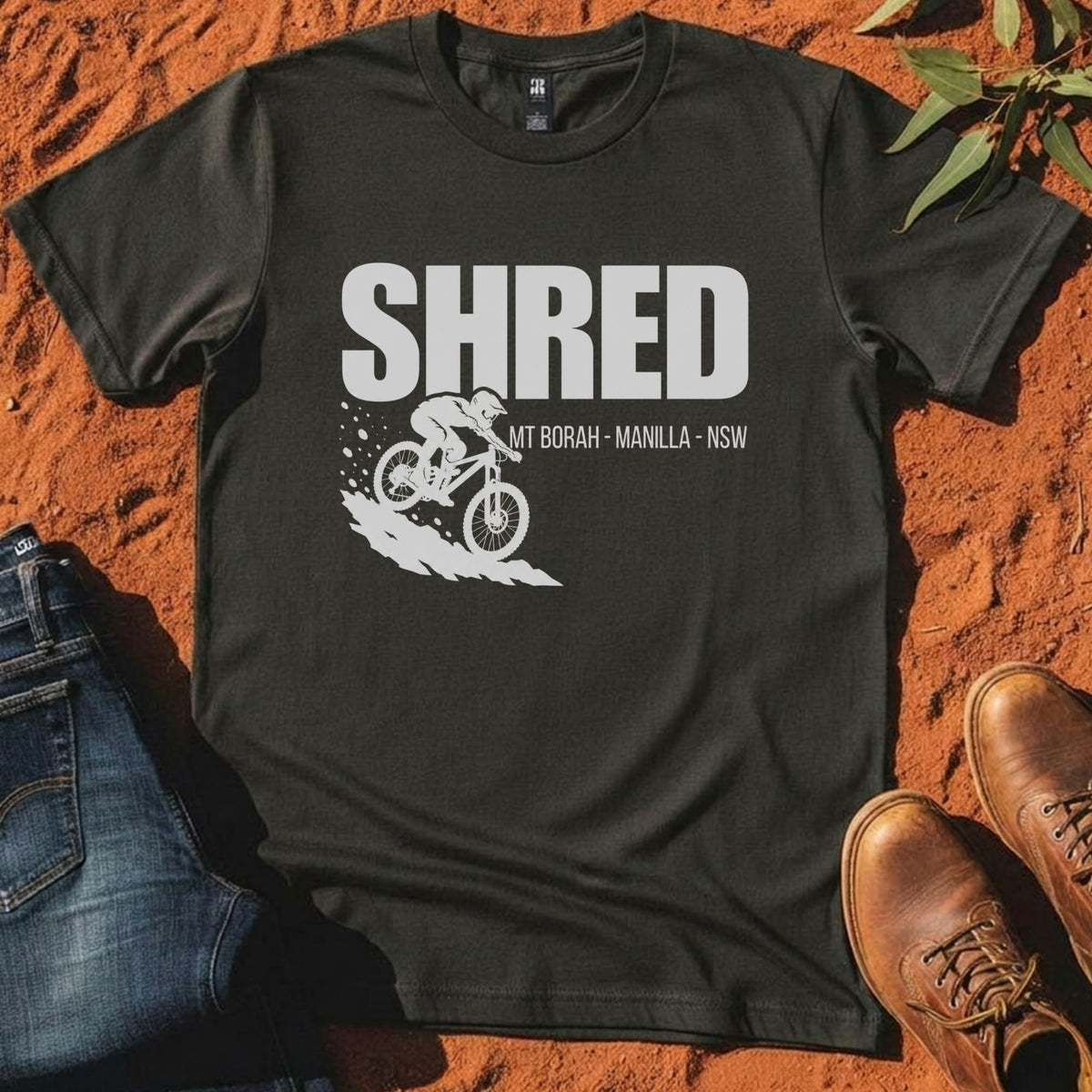SHRED Tee in Coal — Namoi Range