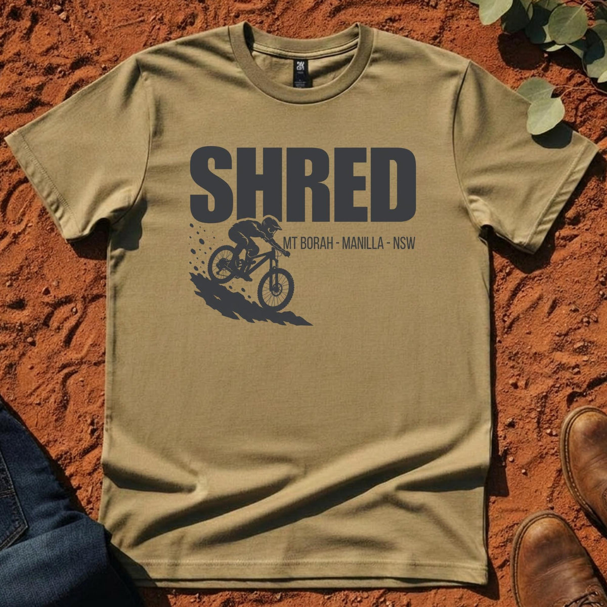 SHRED Tee in Sand — Namoi Range