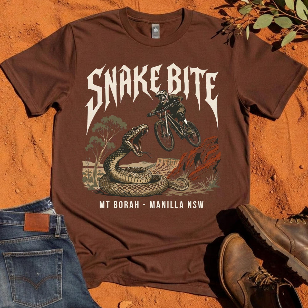 Snake Bite Tee in Chestnut — Namoi Range