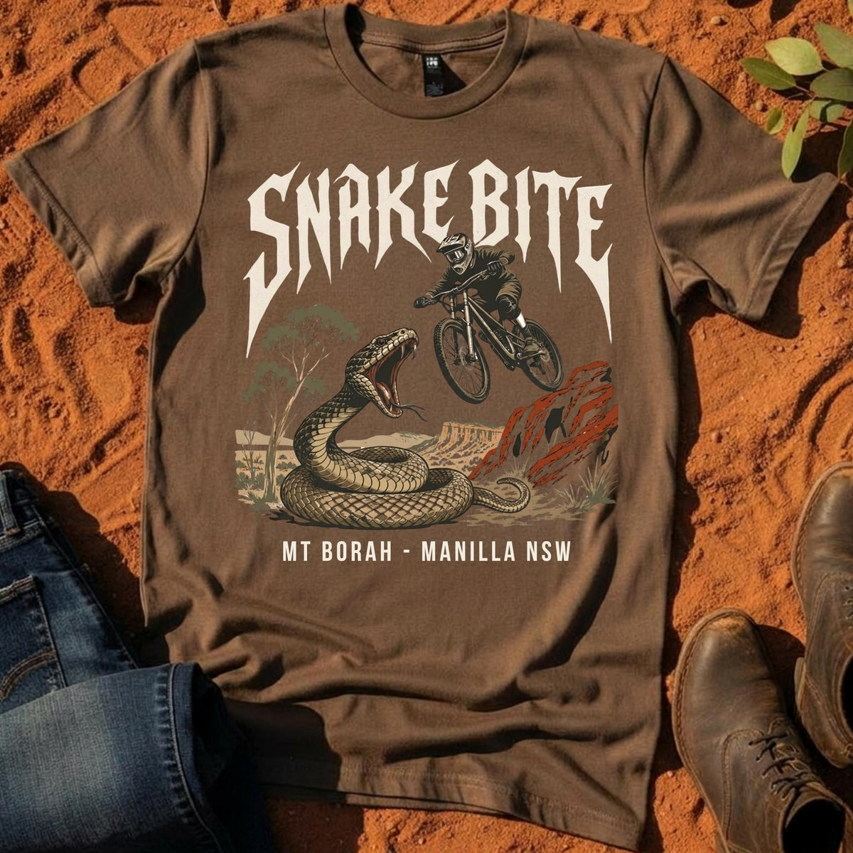 Snake Bite Tee in Walnut — Namoi Range