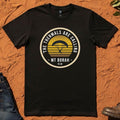 The Thermals Are Calling Tee in Black — Mt Borah Namoi Range