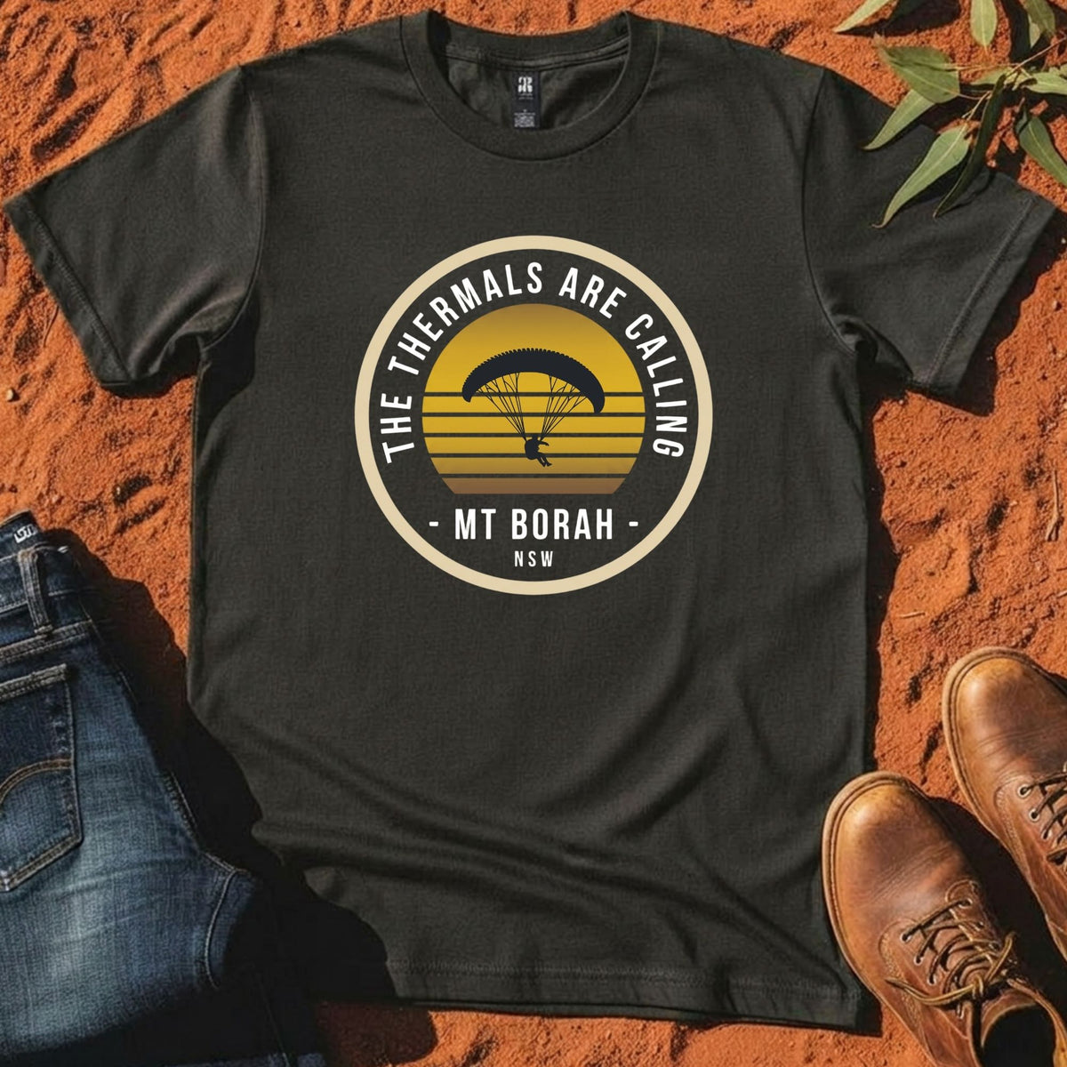 The Thermals Are Calling Tee in Coal — Mt Borah Namoi Range
