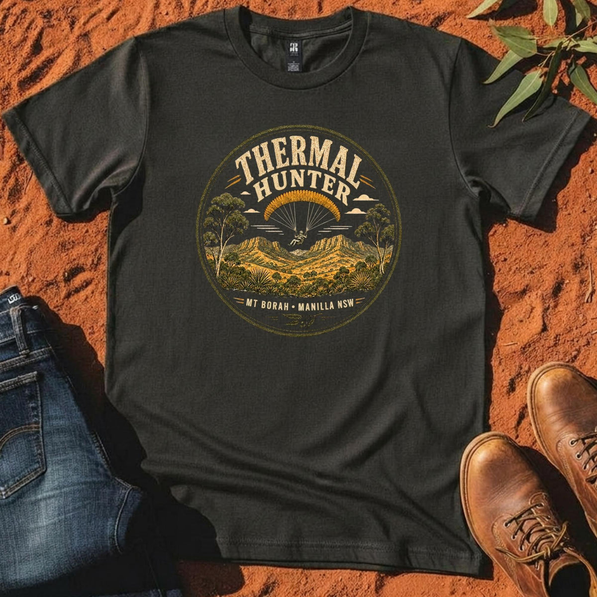 Thermal Hunter Tee in Coal — Namoi Range