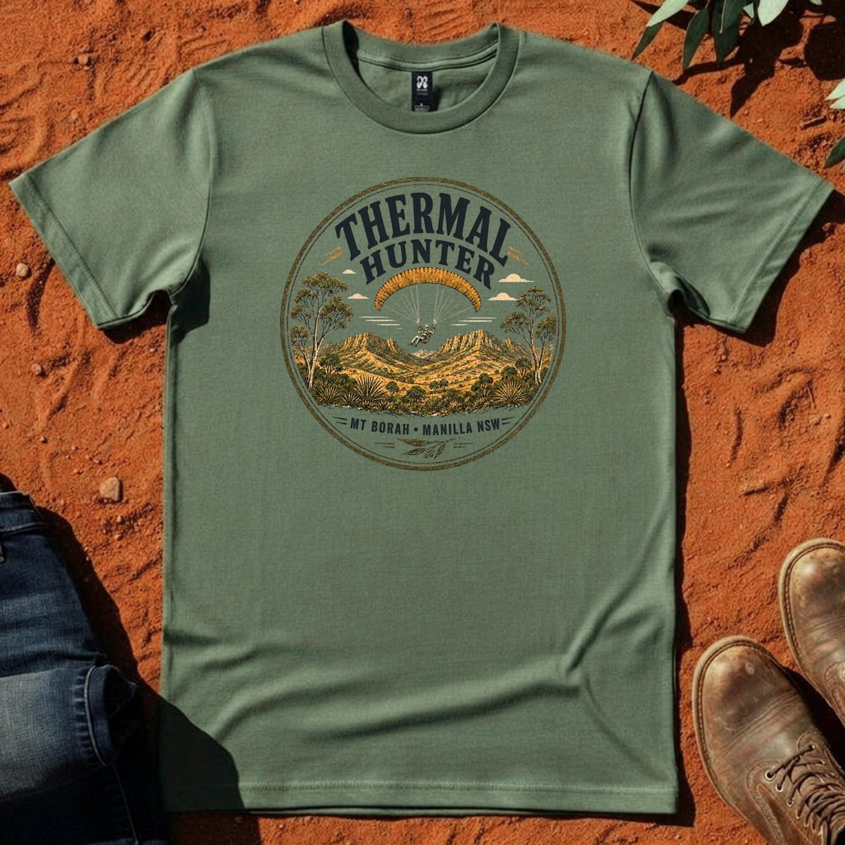 Thermal Hunter Tee in Cypress — Namoi Range