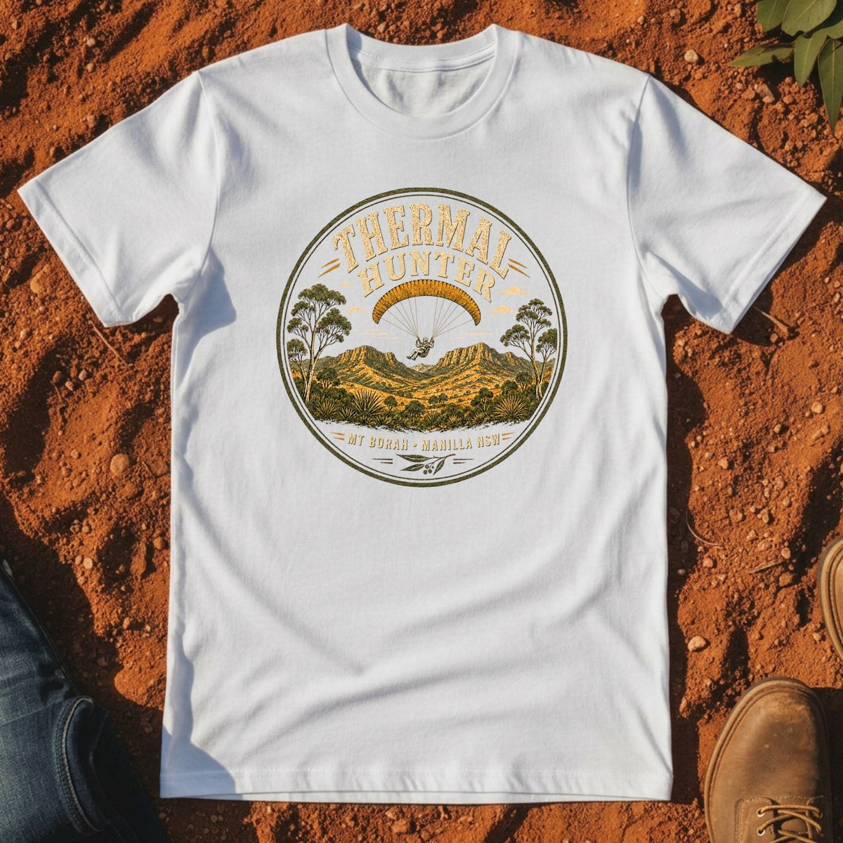 Thermal Hunter Tee in White — Namoi Range