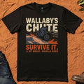 Wallaby's Chute Survive It Tee in Black — Namoi Range