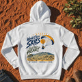 World Class Skies Small Town Heart Hoodie in White — Namoi Range